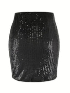 Sequin Mini Skirt - Piña Colada