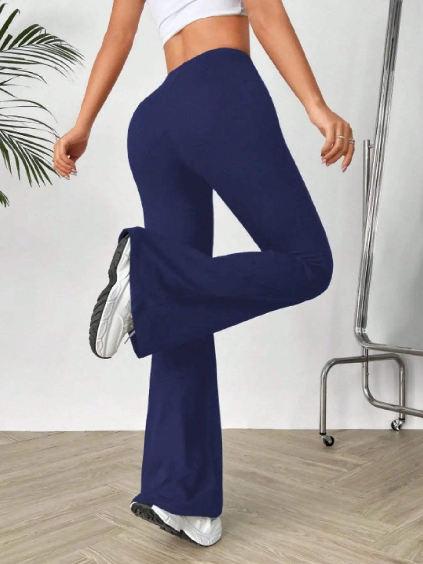 High Waisted Flare Pants - Piña Colada