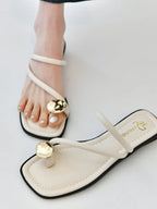 PU Leather Summer Sandals - Piña Colada