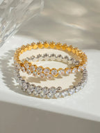 Stainless Steel Inlaid Zircon Bracelet - Piña Colada