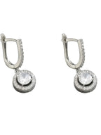 Stainless Steel Zircon Drop Earrings - Piña Colada