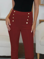 FAM-FAM High Waist Skinny Pants - Piña Colada