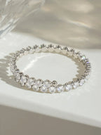 Stainless Steel Inlaid Zircon Bracelet - Piña Colada