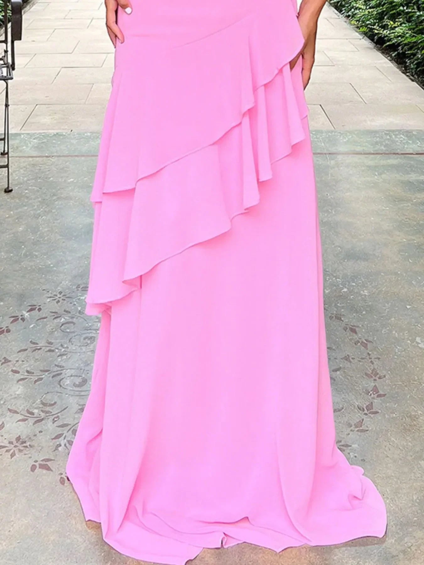 Sweetheart Neck Ruffled Maxi Cami Dress - Piña Colada