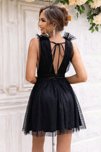 Open Back Sleeveless Mesh Dress - Piña Colada