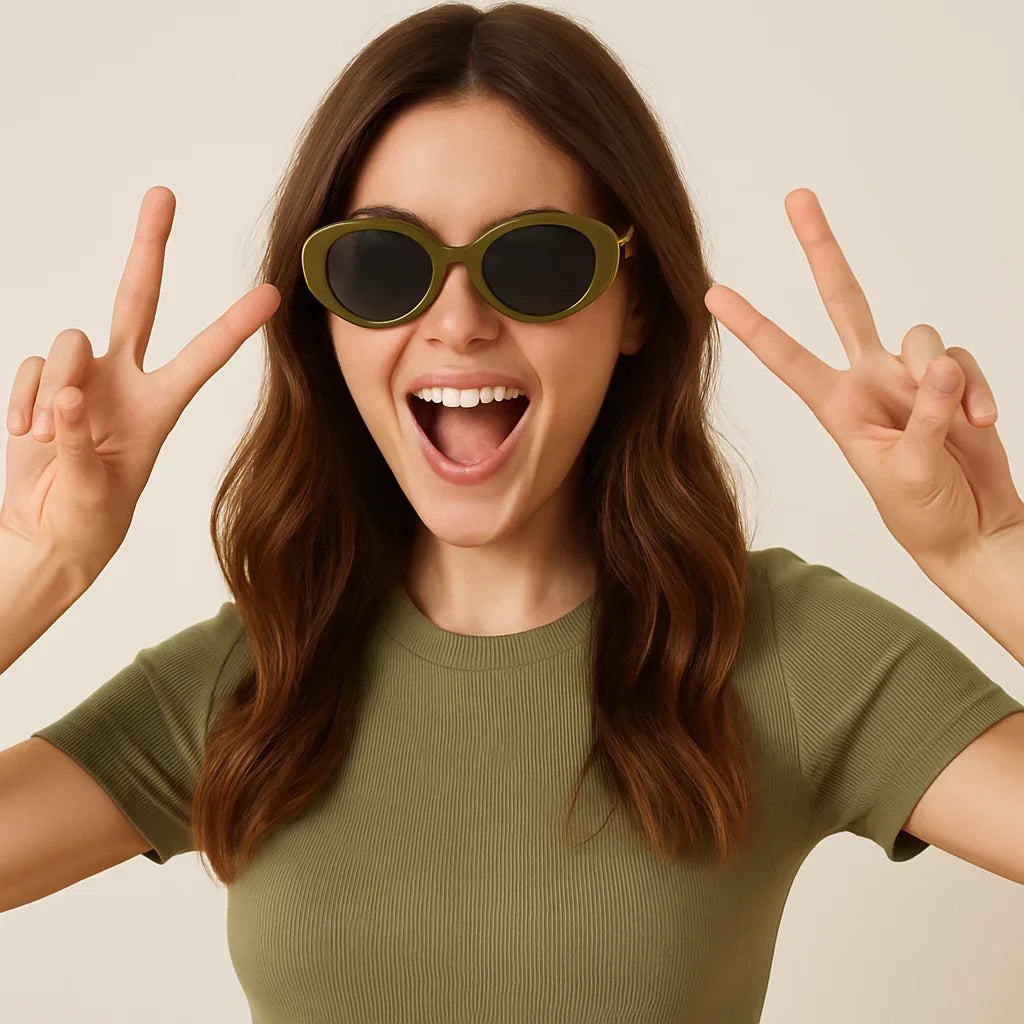 Polycarbonate Frame Cat-Eye Sunglasses