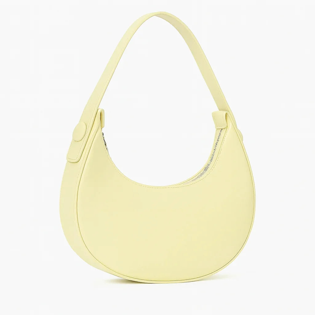 Cute Half Crescent Bag Leather