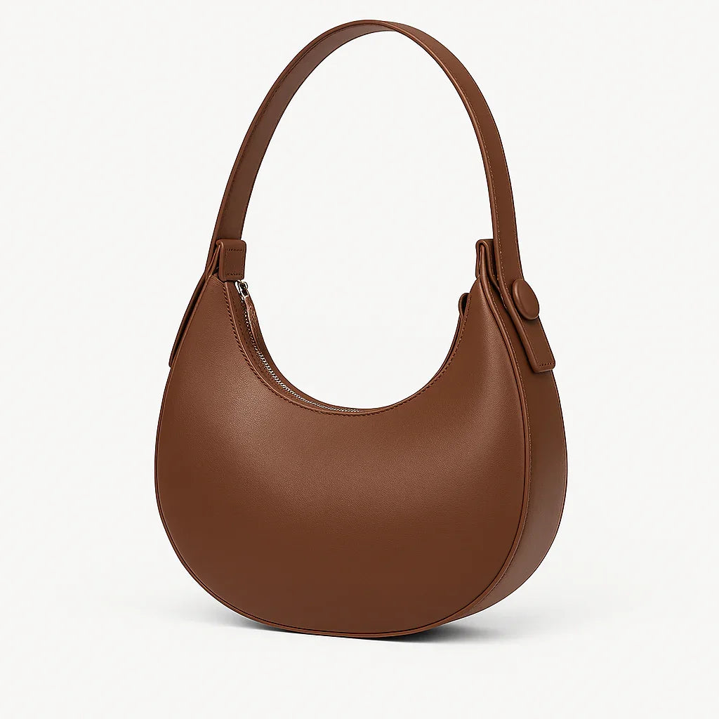 Cute Half Crescent Bag Leather