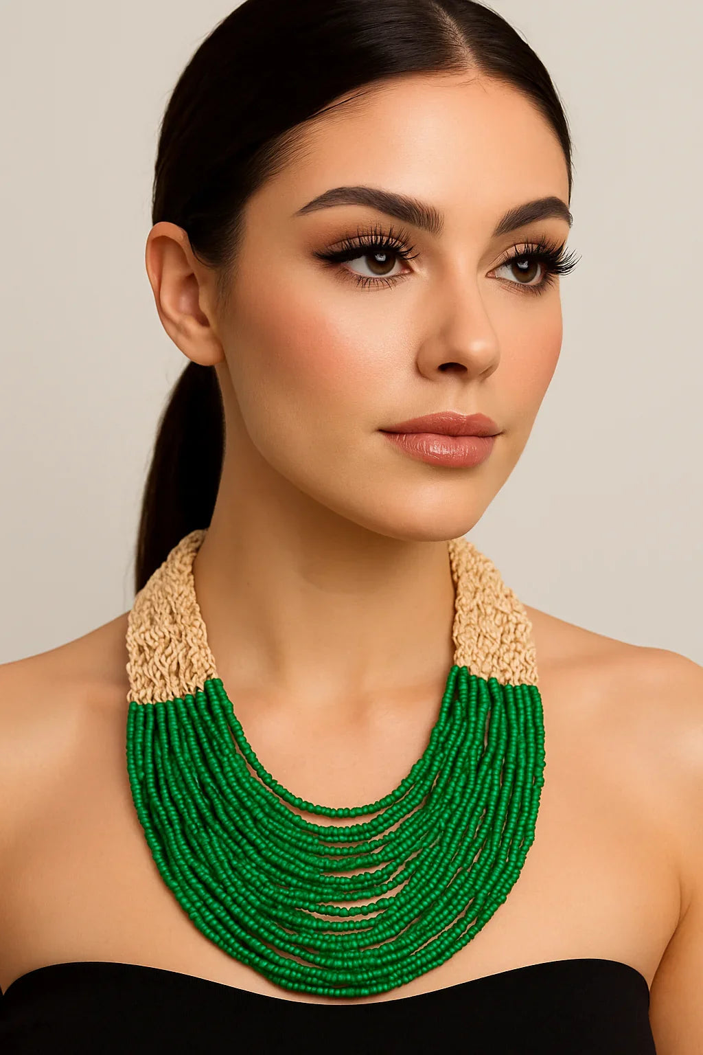 Handmade Small Beaded Necklace