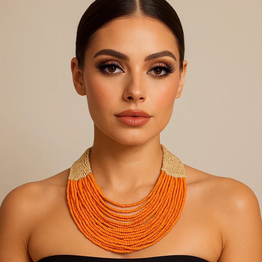 Handmade Small Beaded Necklace