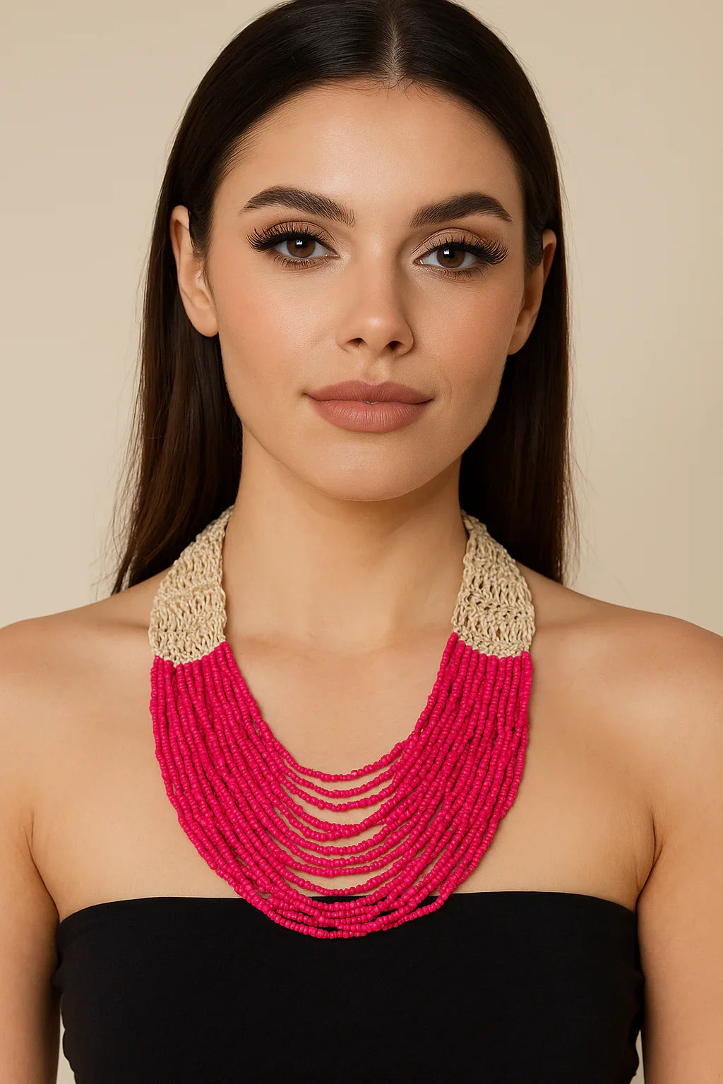 Handmade Small Beaded Necklace