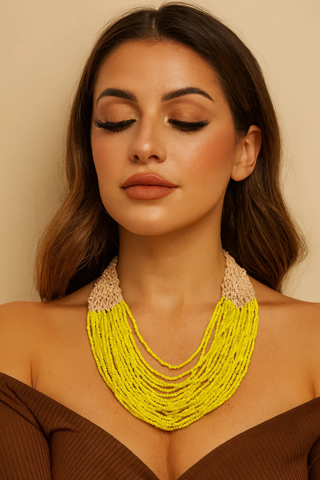 Handmade Small Beaded Necklace