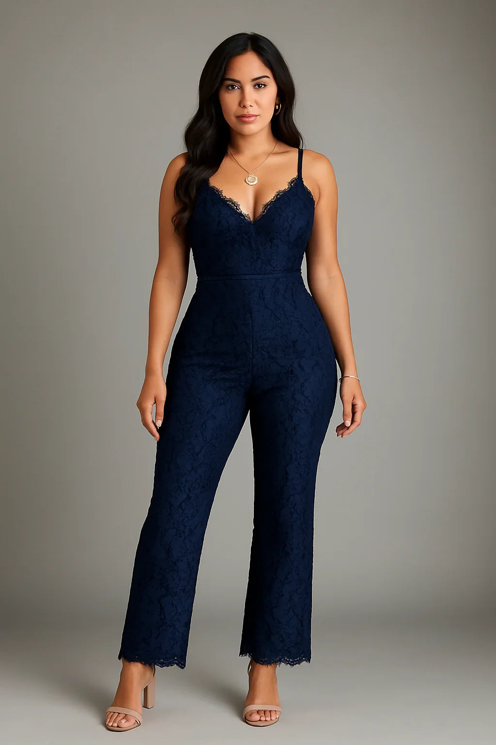 Sleeveless Lace Sling Jumpsuit for Women