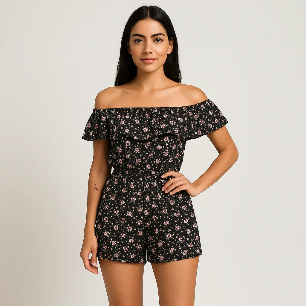 Floral Jumpsuits Shorts