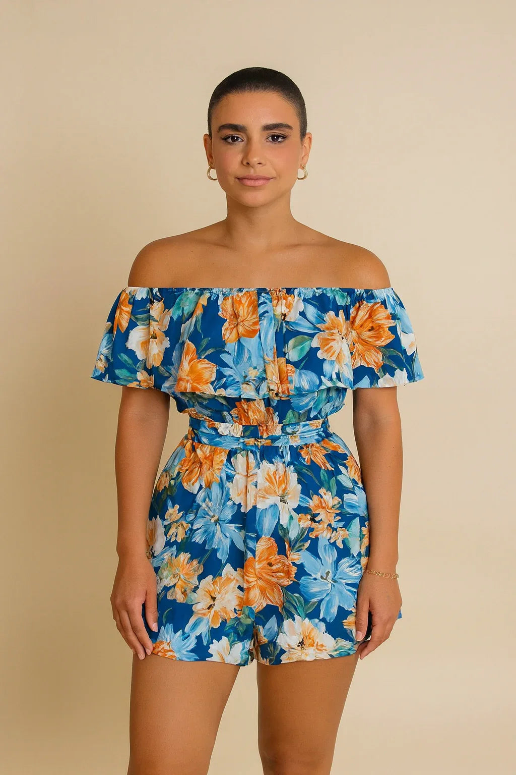 Floral Jumpsuits Shorts