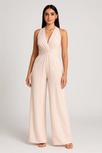 Backless Jumpsuits Women Halter Lace Up