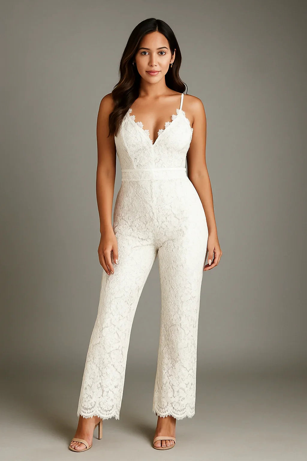 Sleeveless Lace Sling Jumpsuit for Women