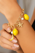 Lemon Pendant Bracelet