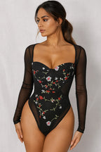 Floral Mesh Bodysuits