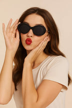 Polycarbonate Frame Cat-Eye Sunglasses