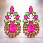 Rhinestone Pineapple Earrings