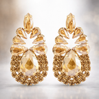 Rhinestone Pineapple Earrings