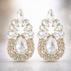 Rhinestone Pineapple Earrings