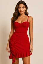 Ruffled Mini Dress for Women