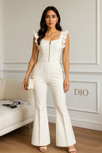 Women's Jumpsuit Professional  High Waisted Wide Leg